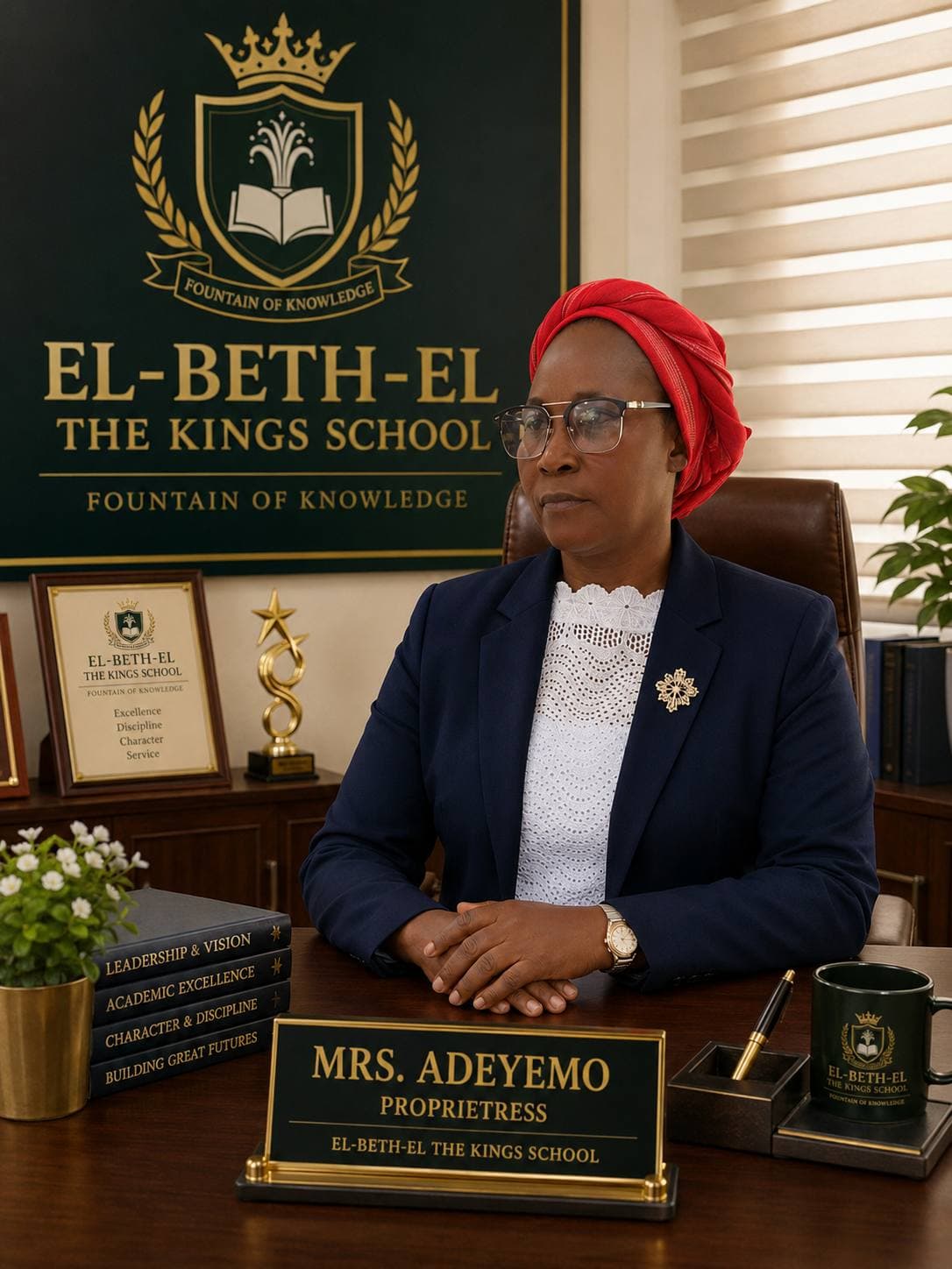 Portrait of the Proprietress of EL-BETH-EL The Kings' School
